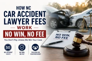 Cómo funcionan los honorarios de un abogado de accidentes de auto en NC: Si no gana, no paga