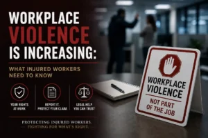 La violencia laboral está aumentando: Lo que los trabajadores lesionados necesitan saber